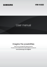 Um das Dokument anzuzeigen Samsung HW-K430 Bedienungsanleitung